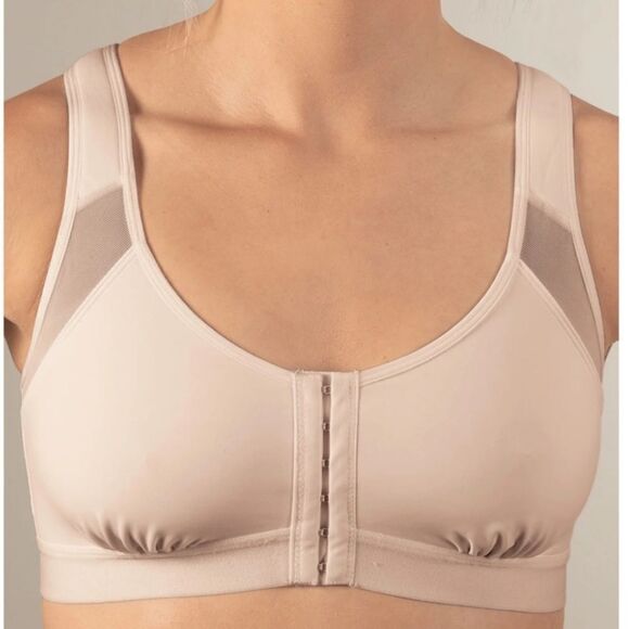 Supreme Comfort Posture Support Bra, Adjustable Front Closure, Breathable Mesh - Picture 1 of 11